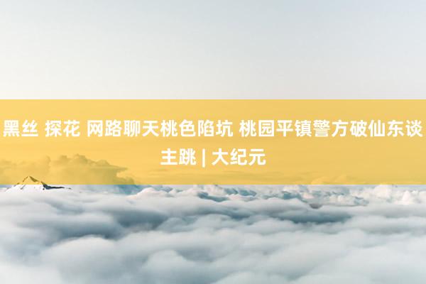 黑丝 探花 网路聊天桃色陷坑 桃园平镇警方破仙东谈主跳 | 大纪元