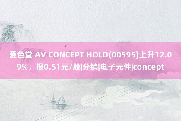 爱色堂 AV CONCEPT HOLD(00595)上升12.09%，报0.51元/股|分销|电子元件|concept