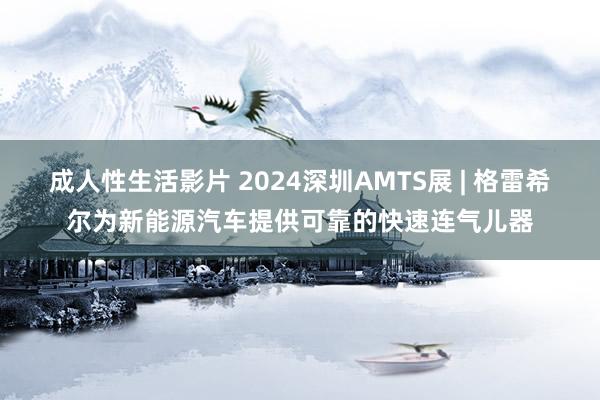 成人性生活影片 2024深圳AMTS展 | 格雷希尔为新能源汽车提供可靠的快速连气儿器