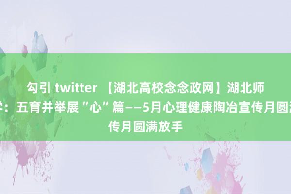 勾引 twitter 【湖北高校念念政网】湖北师范大学：五育并举展“心”篇——5月心理健康陶冶宣传月圆满放手